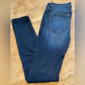 Judy Blue Women’s Size 3/26 Dark Wash Distressed Skinny Stretch Denim Jeans‎